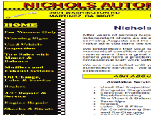 Tablet Screenshot of nicholsautomotive.com